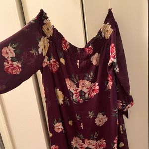 Francesca's off the shoulder dress